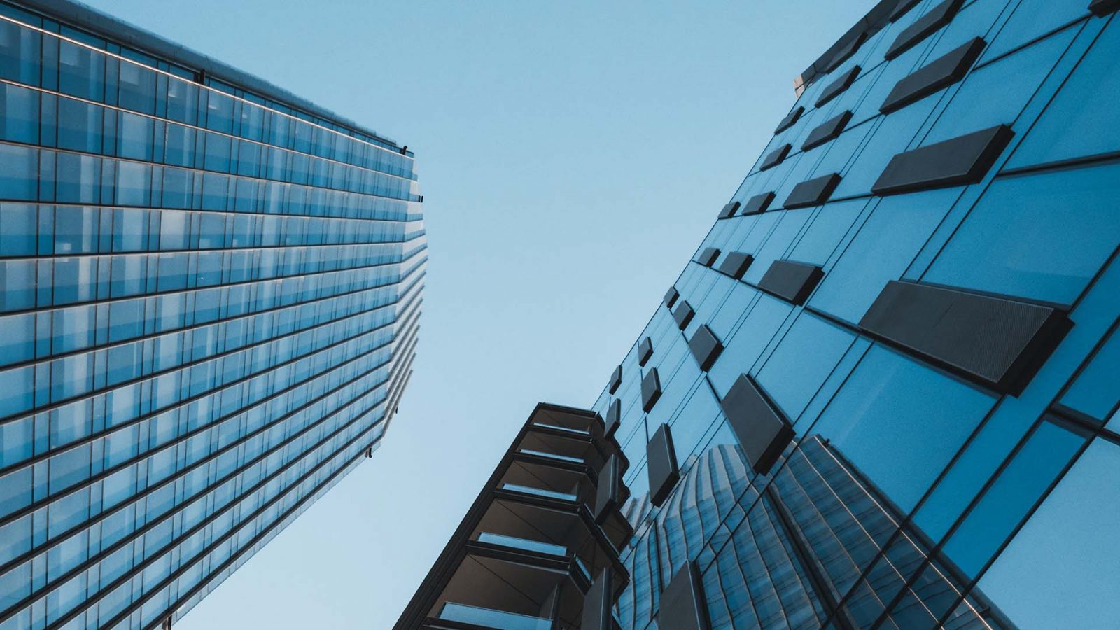 Bottom up view of a buildings